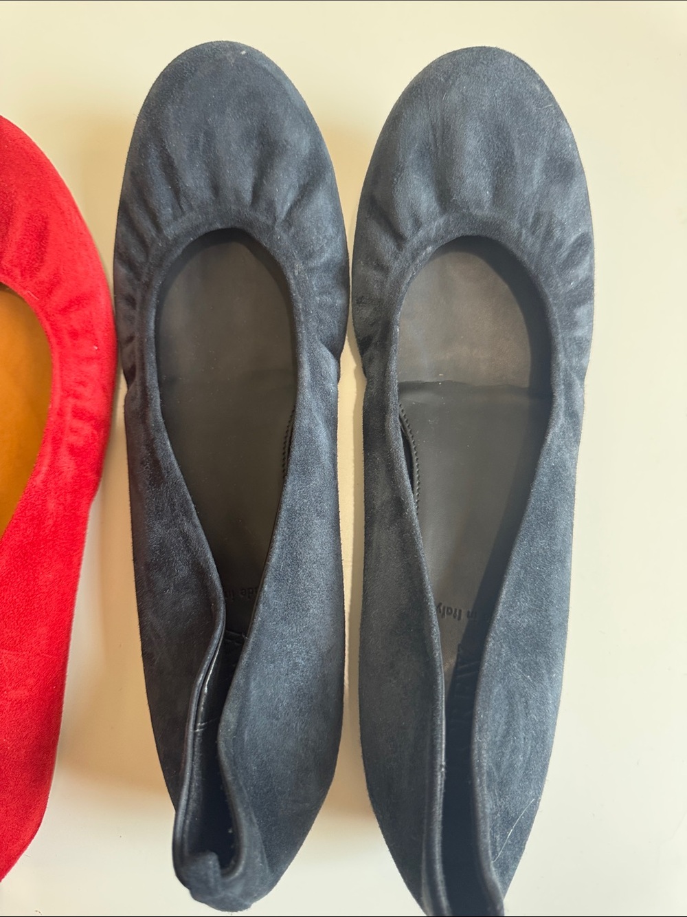 J Crew Made In Italy Ballet Flats-Navy